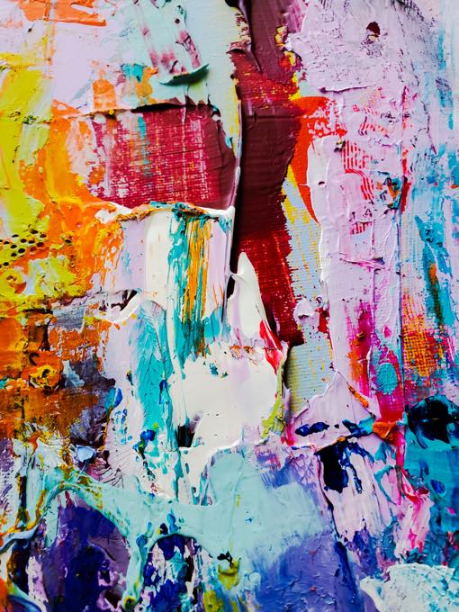 Detail of an abstract painting