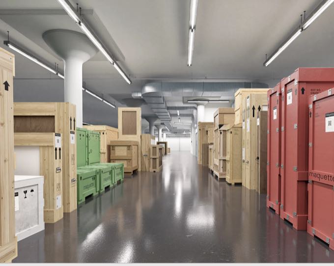 Climate-controlled art storage facility